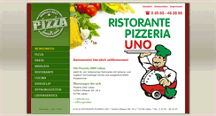 Desktop Screenshot of pizzeria-uno-loebau.de