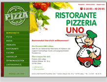 Tablet Screenshot of pizzeria-uno-loebau.de